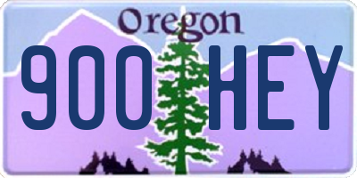 OR license plate 900HEY
