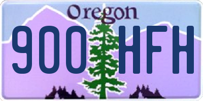 OR license plate 900HFH