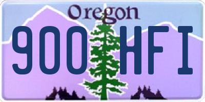 OR license plate 900HFI
