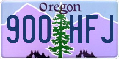 OR license plate 900HFJ