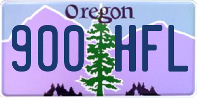 OR license plate 900HFL