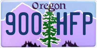 OR license plate 900HFP