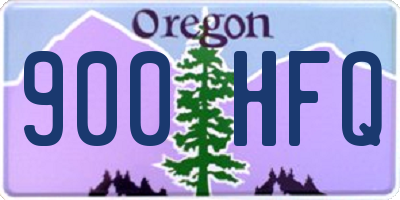 OR license plate 900HFQ