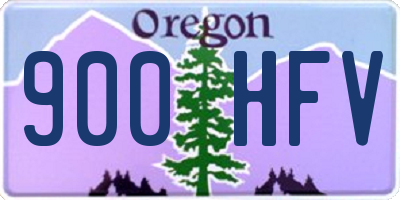 OR license plate 900HFV