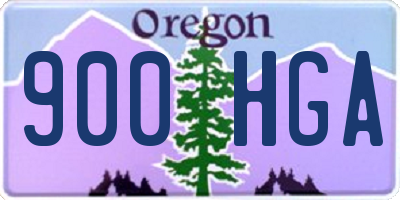 OR license plate 900HGA