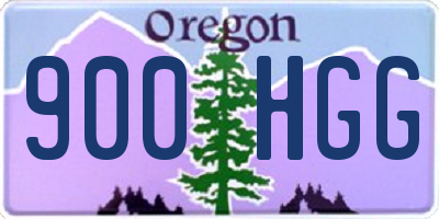 OR license plate 900HGG