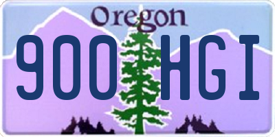 OR license plate 900HGI