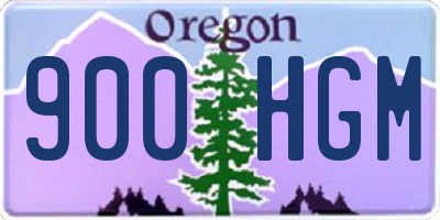 OR license plate 900HGM