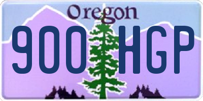 OR license plate 900HGP