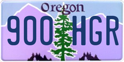 OR license plate 900HGR