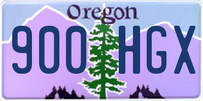 OR license plate 900HGX
