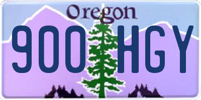 OR license plate 900HGY