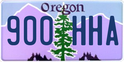 OR license plate 900HHA