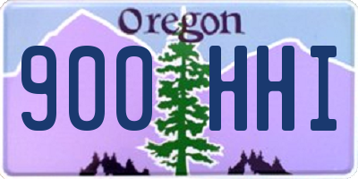 OR license plate 900HHI