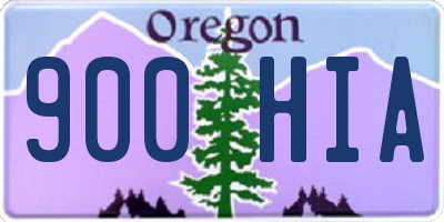 OR license plate 900HIA