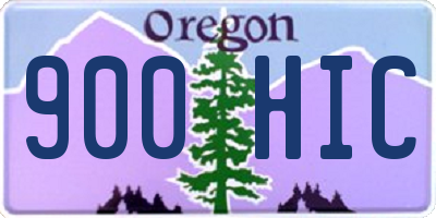 OR license plate 900HIC