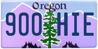 OR license plate 900HIE