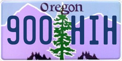 OR license plate 900HIH