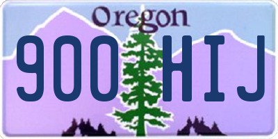 OR license plate 900HIJ