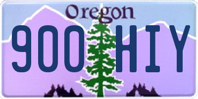 OR license plate 900HIY