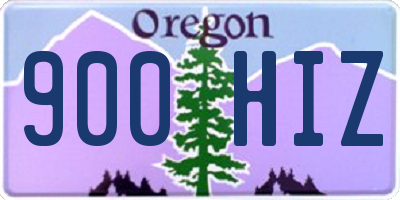 OR license plate 900HIZ