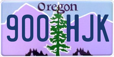 OR license plate 900HJK