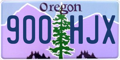 OR license plate 900HJX
