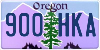 OR license plate 900HKA