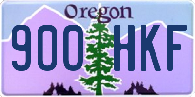 OR license plate 900HKF
