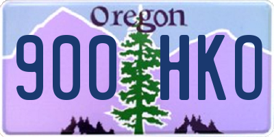 OR license plate 900HKO