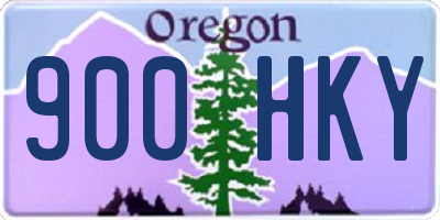 OR license plate 900HKY