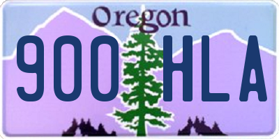 OR license plate 900HLA