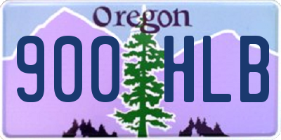OR license plate 900HLB
