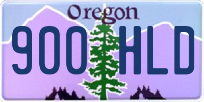 OR license plate 900HLD