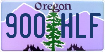 OR license plate 900HLF