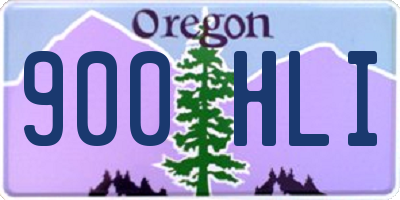 OR license plate 900HLI
