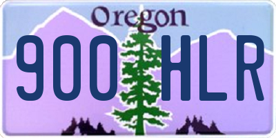 OR license plate 900HLR