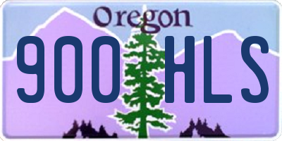 OR license plate 900HLS