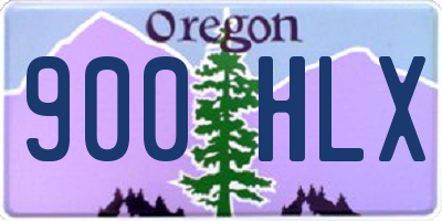 OR license plate 900HLX