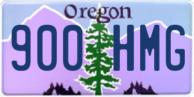 OR license plate 900HMG