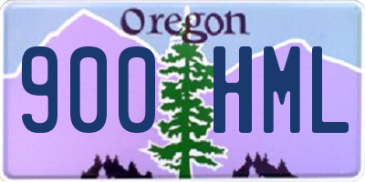 OR license plate 900HML