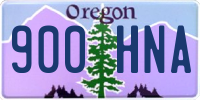OR license plate 900HNA