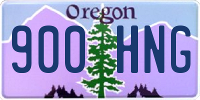 OR license plate 900HNG