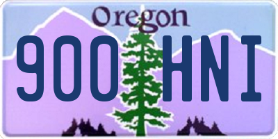OR license plate 900HNI