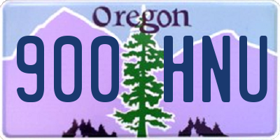 OR license plate 900HNU