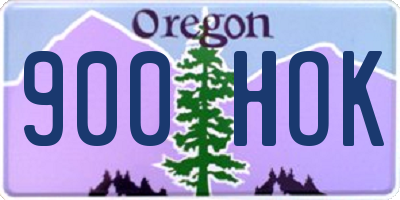 OR license plate 900HOK
