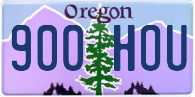 OR license plate 900HOU