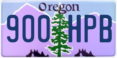 OR license plate 900HPB