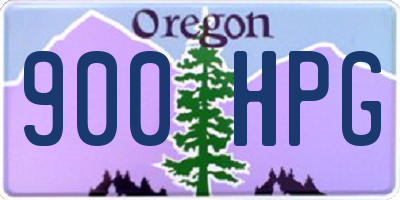 OR license plate 900HPG