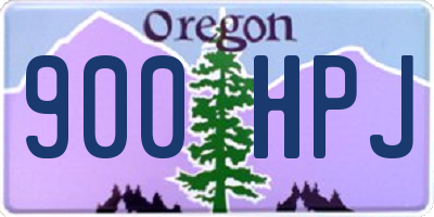 OR license plate 900HPJ